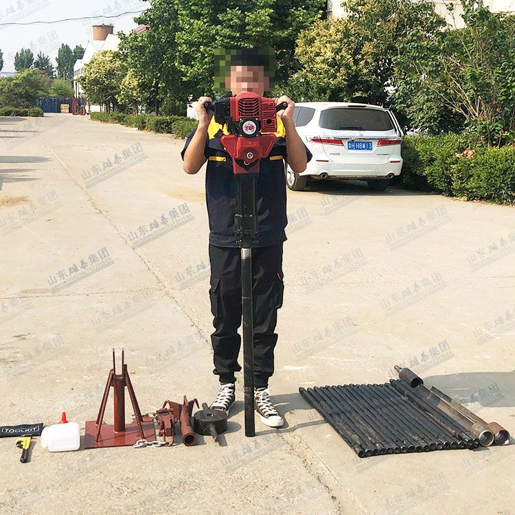 小型手持沖擊式取土鉆機，完整取芯款式多樣，輕便鉆機，上山勘探施工高效